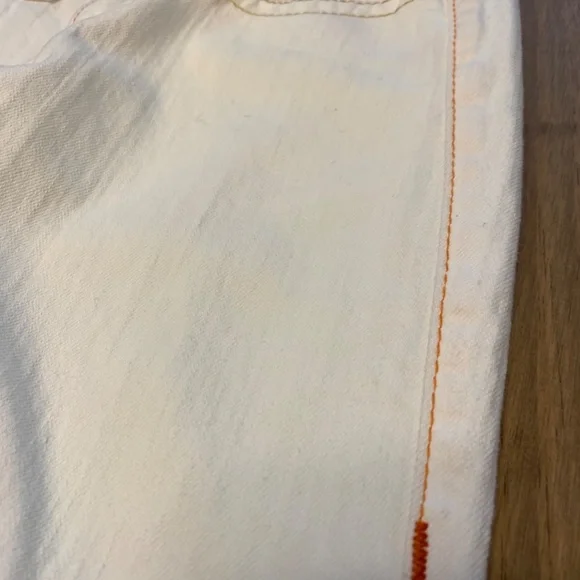 Vintage True Religion White "Joey" Low Rise Flare Stretch Jeans EUC - Picture 3 of 13